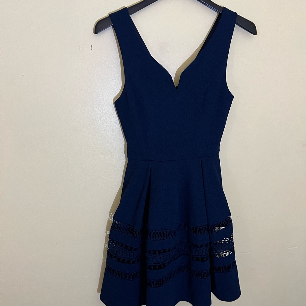 Annabella Midnight Blue Mini Dress